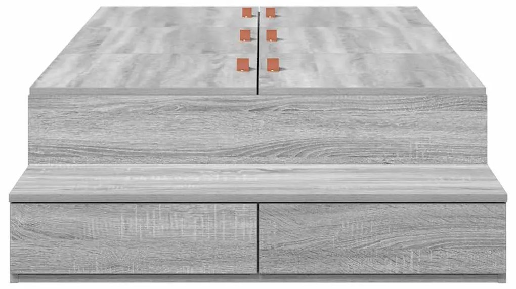 Estrado de Cama Cinza Sonoma 80x200 cm