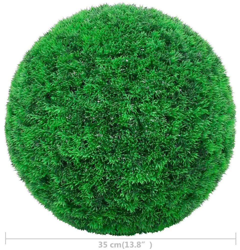 Bolas de buxos artificiais 2 pcs 35 cm