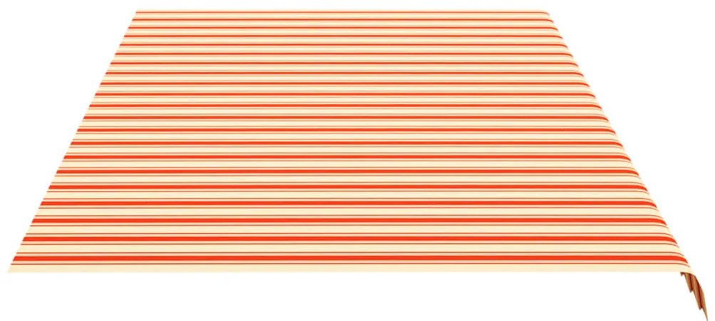 Tecido de substituição para toldo 6x3 m amarelo e laranja