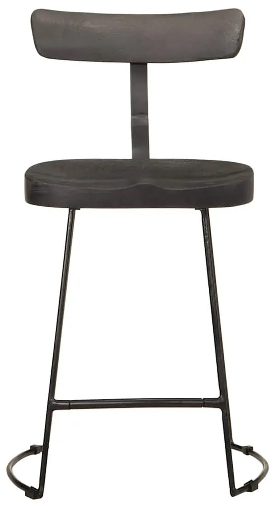 Bancos de bar 2 pcs 49x43x79 cm madeira de mangueira maciça