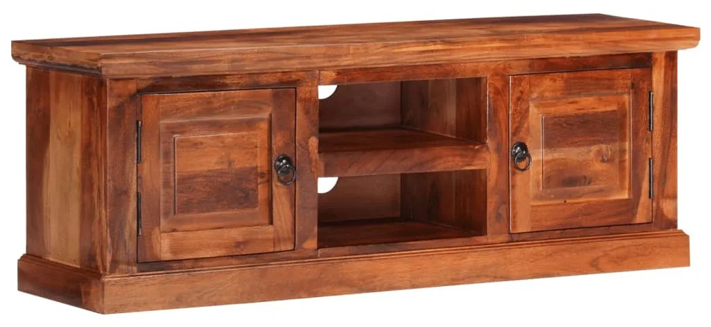 vidaXL Móvel de TV com portas 112x30x40 cm madeira de acácia maciça