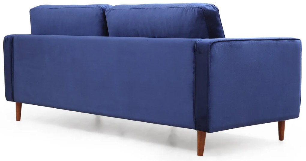 Sofá de 3 Lugares Rome – Azul Marinho – 215 x 90 x 70 cm