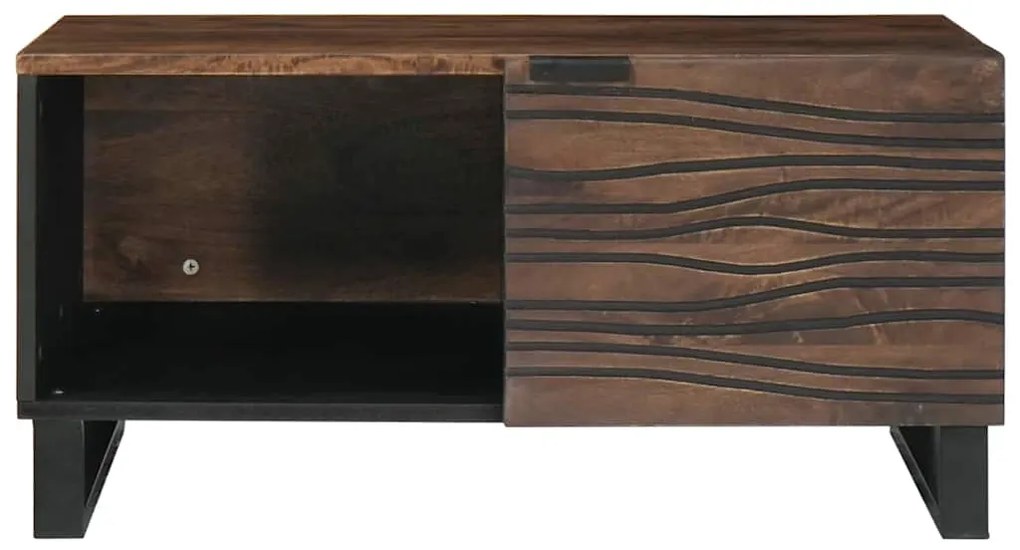 Mesa de Centro 80 x 50 x 40 cm - Madeira Sólida de Mangueira e Engenha