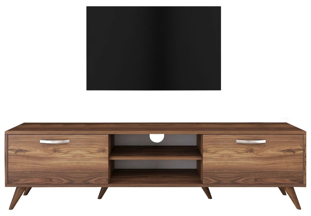 Móvel TV A9 – Nogueira – 180 cm x 48,6 cm x 35 cm