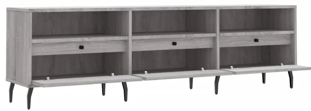 Móvel de TV 150x30x44,5 cm derivados de madeira cinzento sonoma