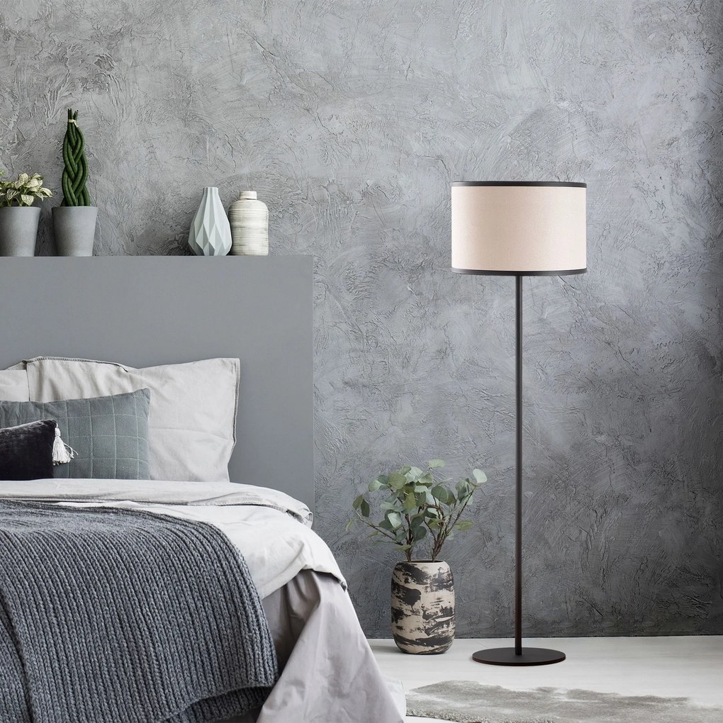 Candeeiro de Pé Way – Preto e Branco – 40 x 40 x 156 cm
