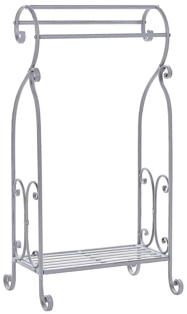 Toalheiro cinzento 49 x 91 cm LINARES Beliani