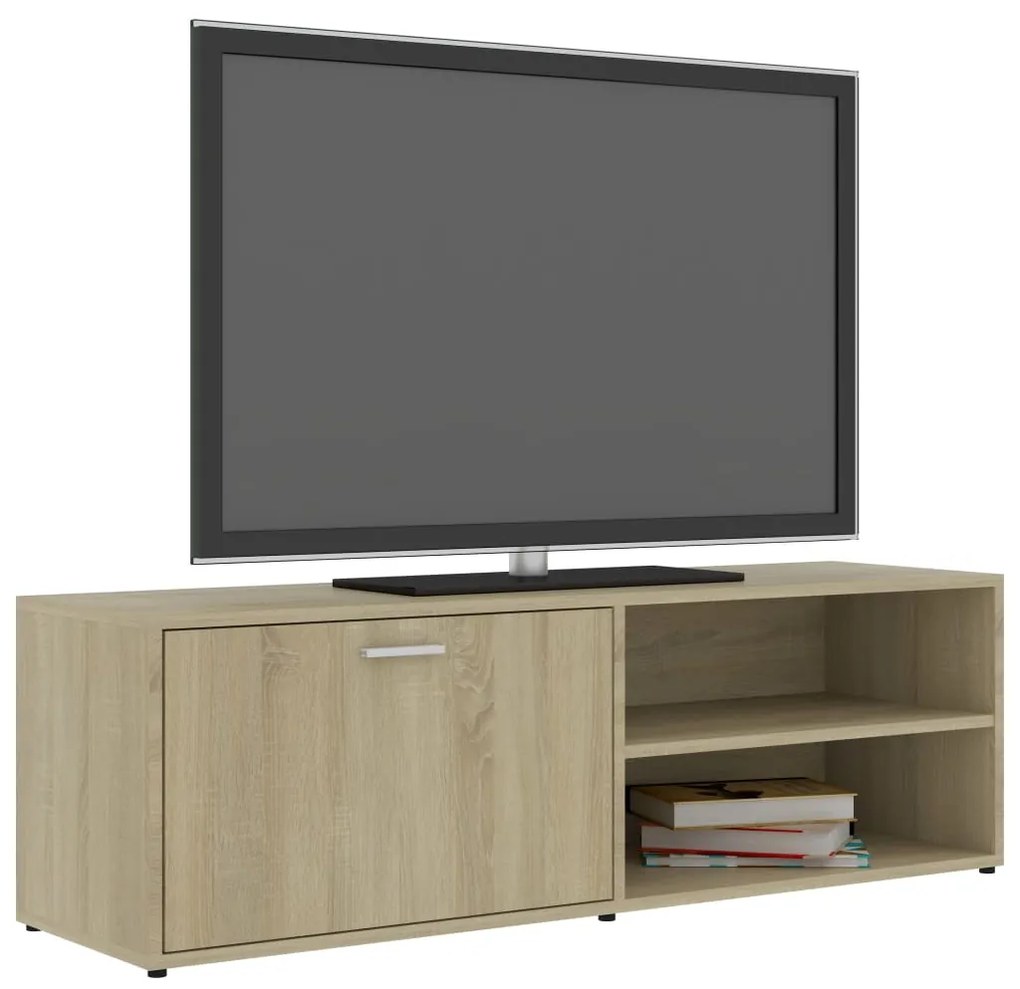 Móvel de TV 120x34x37 cm derivados de madeira carvalho sonoma