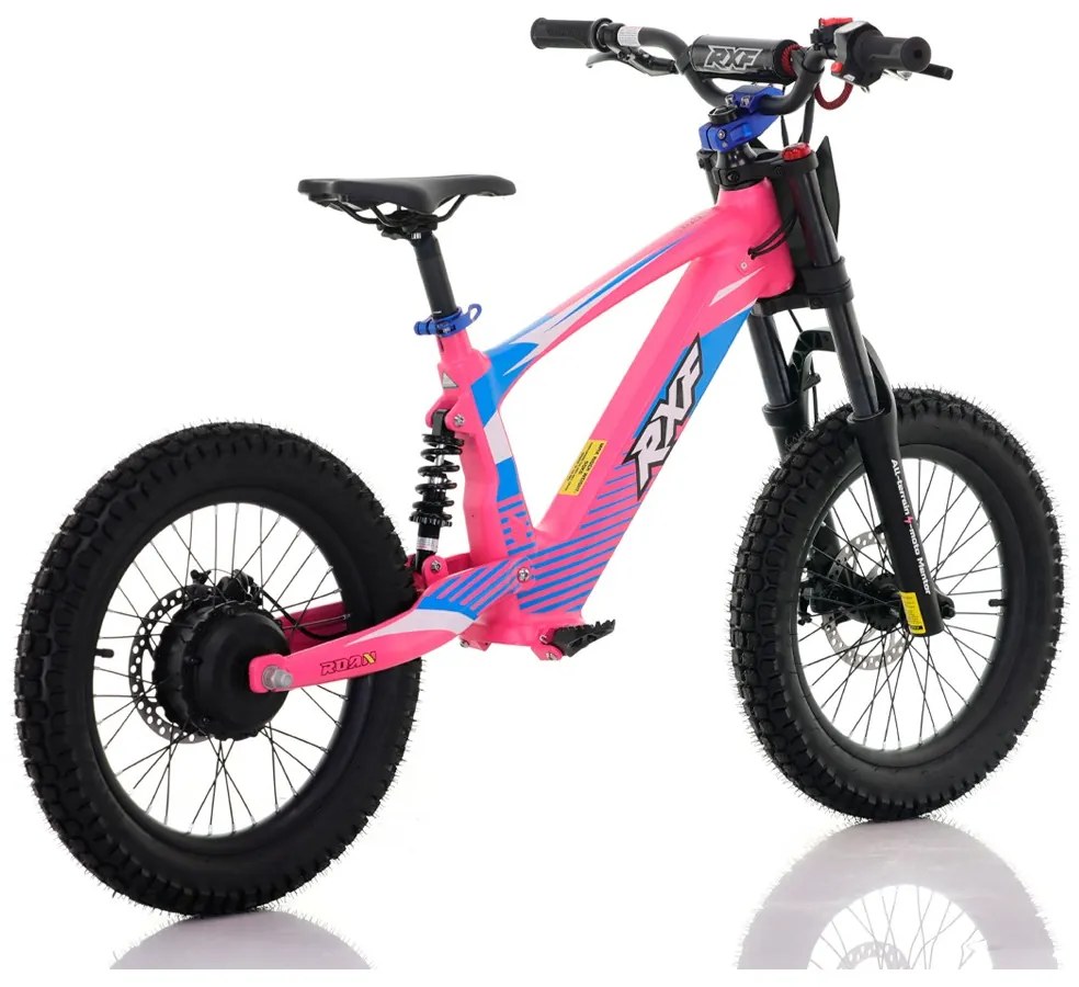 Bicicleta elétrica infantil 500W 18" Junior RXF EVO Rosa