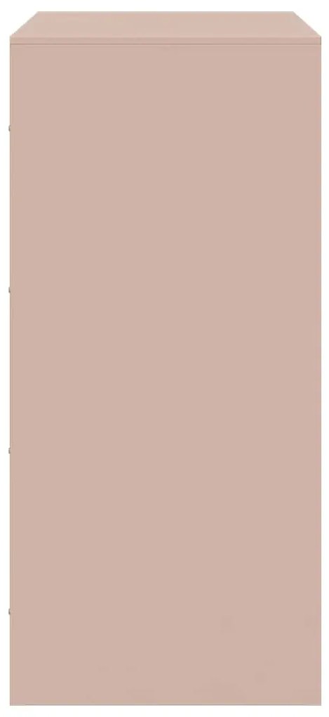 Aparador 67x39x83 cm aço rosa