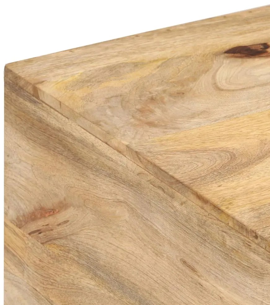 Mesa de centro 67x67x45 cm madeira de mangueira maciça