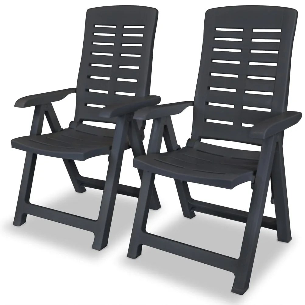 Conjunto bistrô 3 pcs plástico antracite