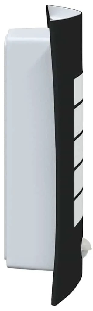 Luz de Parede Exterior com Sensor 2 pcs Preto Aço Inoxidável IP44