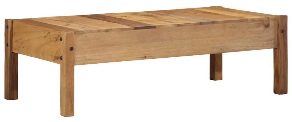 Mesa de Café 110x55x35 cm Madeira Sólida Recuperada
