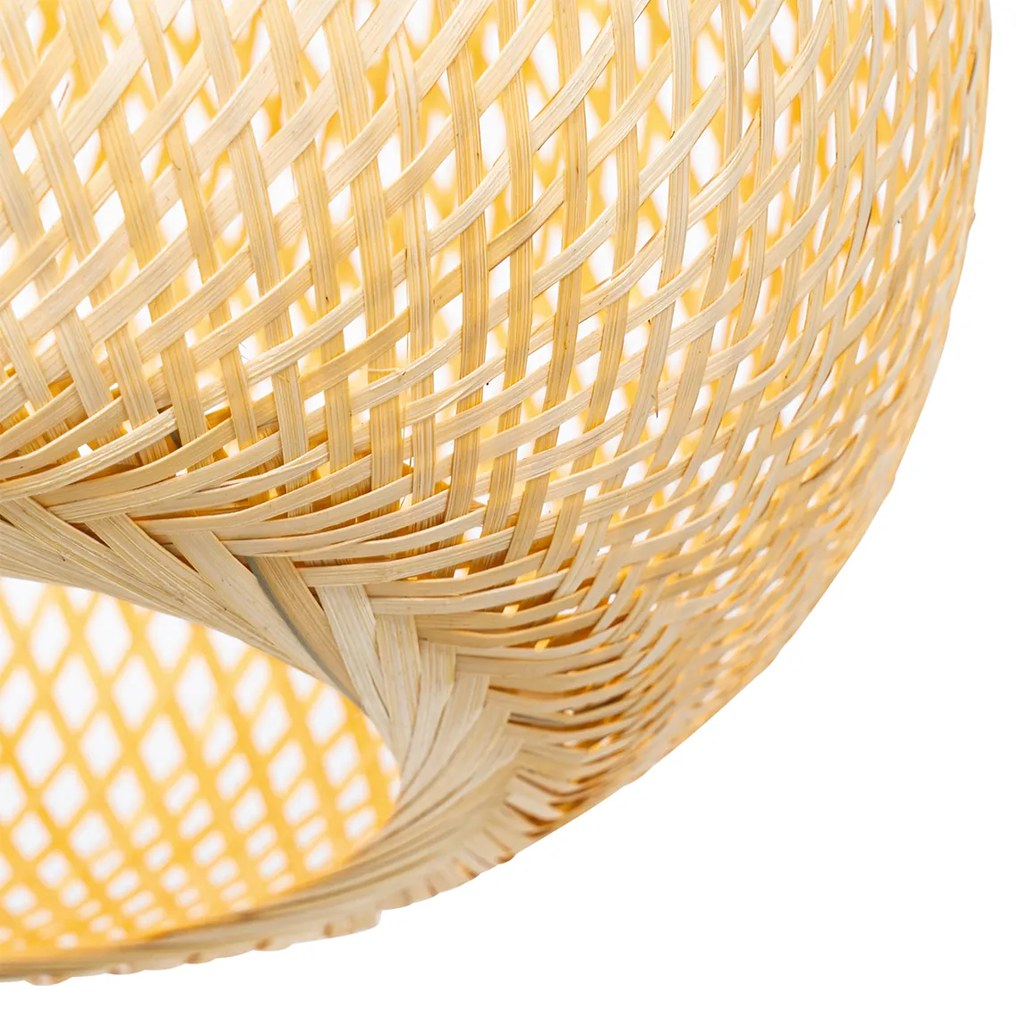 Candeeiro de suspensão de bambu oriental para exterior IP44 - Rafael