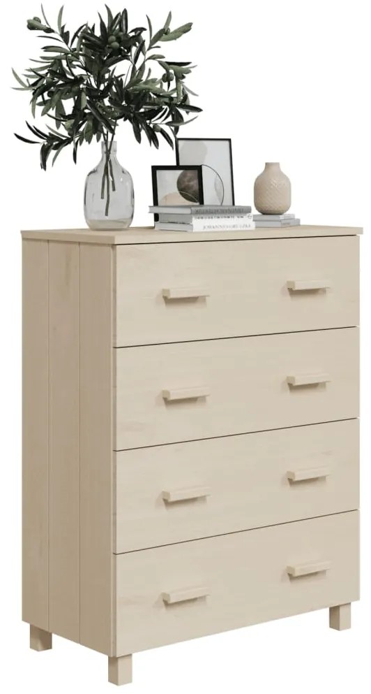 Aparador HAMAR 79x40x103,5 cm pinho maciço castanho-mel