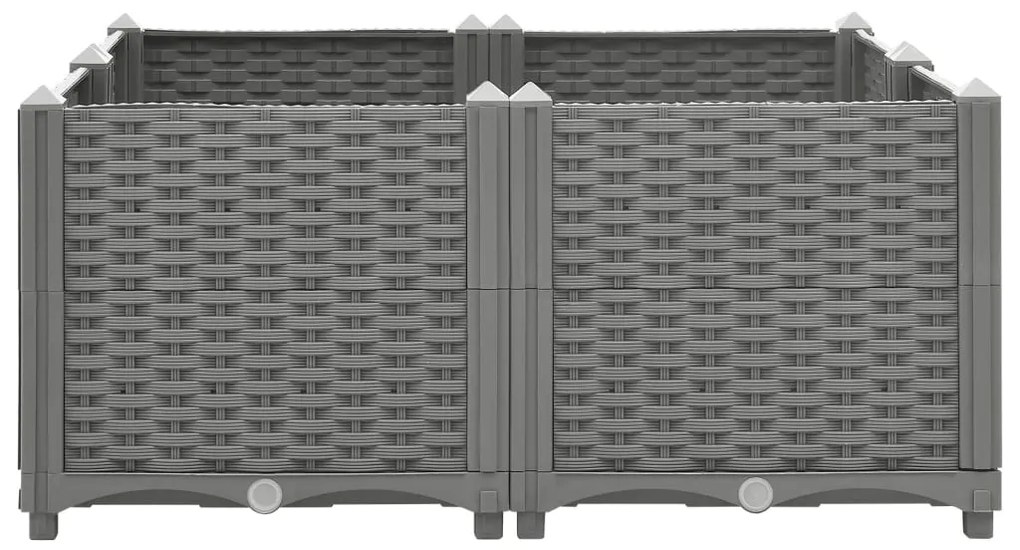 Canteiro elevado 80x80x38 cm polipropileno