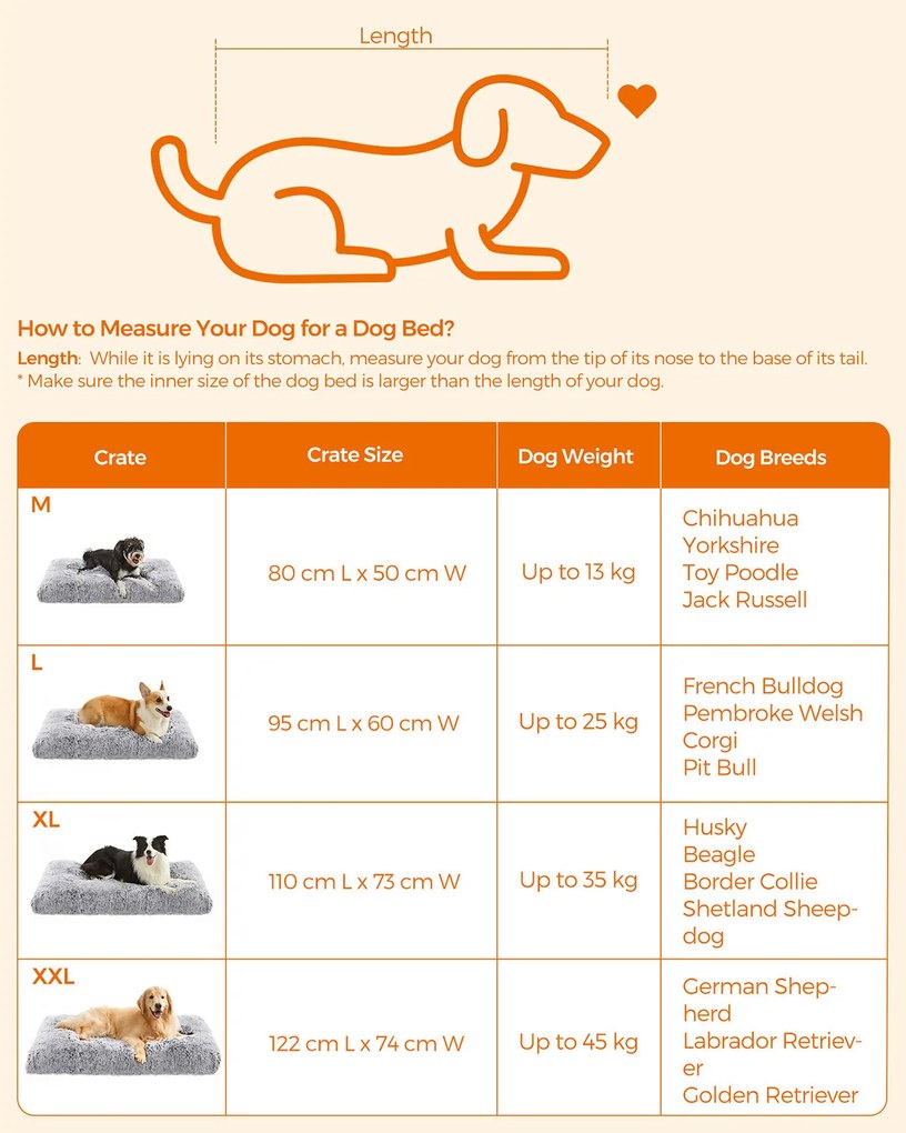 Tapete felpudo para cães 95 x 60 cm cinzento claro