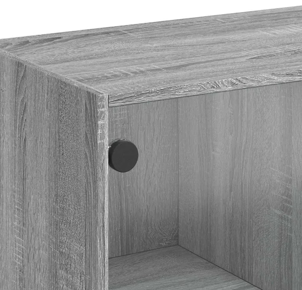 Aparador 102x37x75,5 cm derivados de madeira cinzento sonoma