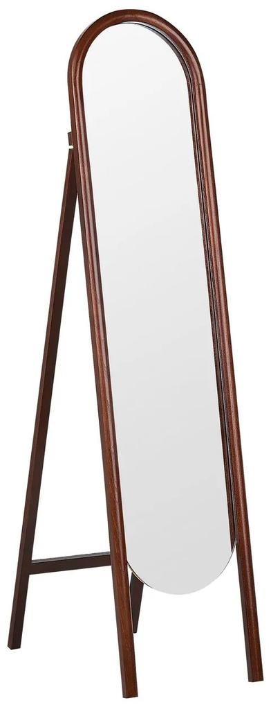 Espelho de pé castanho escuro 30 x 150 cm CHELLES Beliani