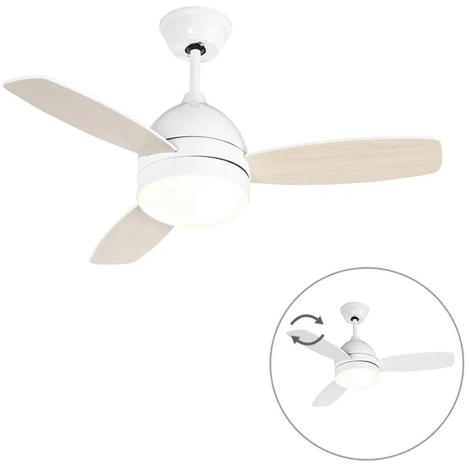 Ventilador de teto branco com controle remoto - Rotar Moderno