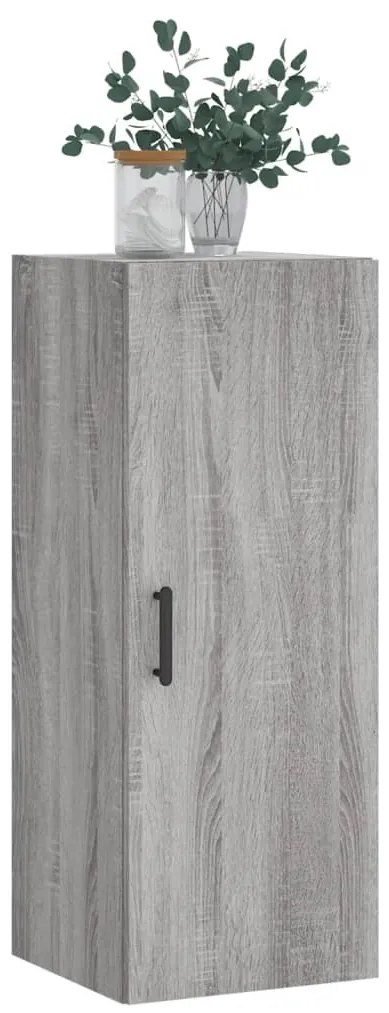 Armário de parede 34,5x34x90 cm cinzento sonoma