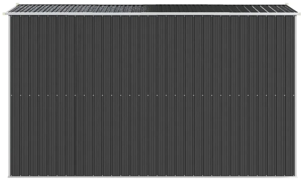 Abrigo de jardim 192x357x223 cm aço galvanizado antracite