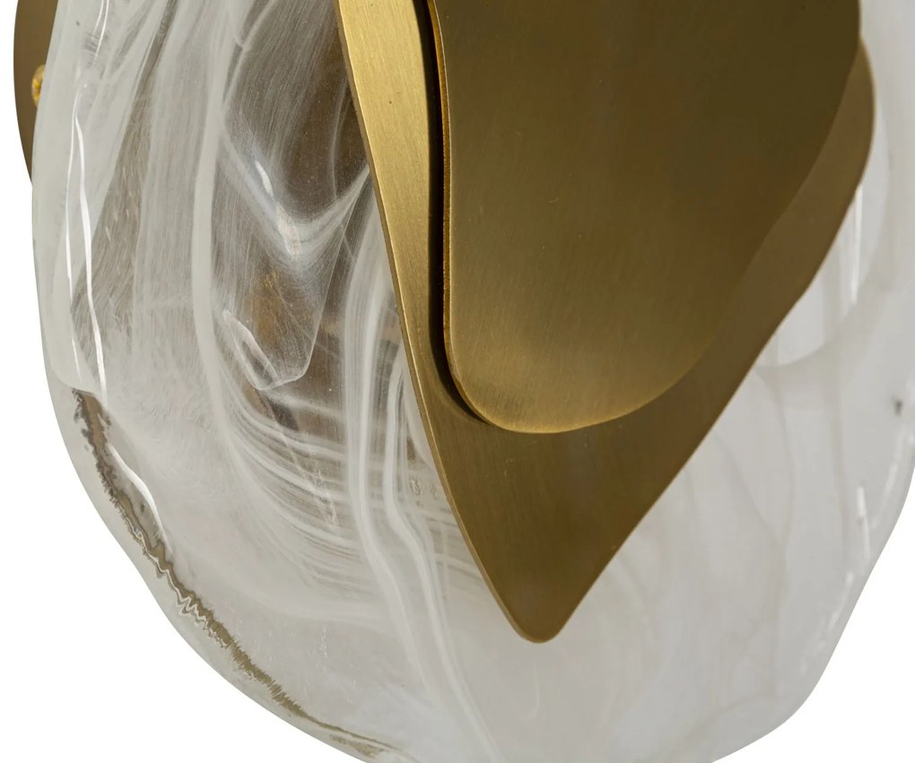 Candeeiro de Parede "Ocean Gold" Dourado – 21x8x31 cm