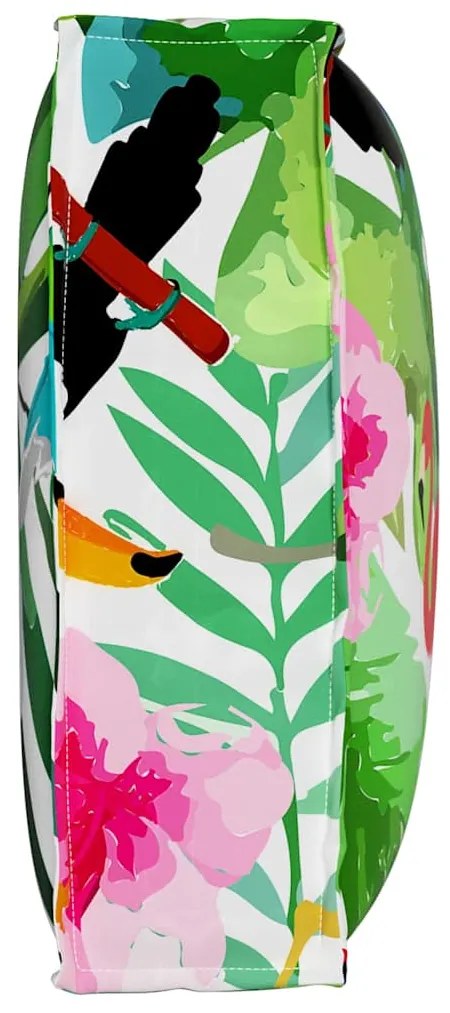 Almofada para Palete - Encosto Selva Tropical 60 x 40 x 12 cm, Tecido