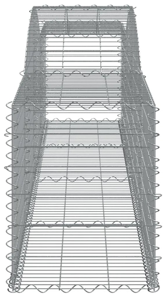 Cesto gabião arqueado 400x50x60/80 cm ferro galvanizado