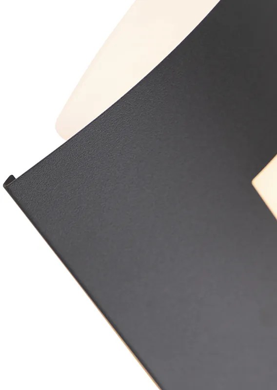 Candeeiro de parede exterior antracite IP44 sensor crepuscular - Emmerald