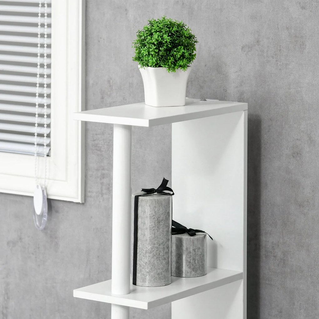 kleankin Coluna Casa de Banho com 2 Portas e 2 Prateleiras Abertas Arm