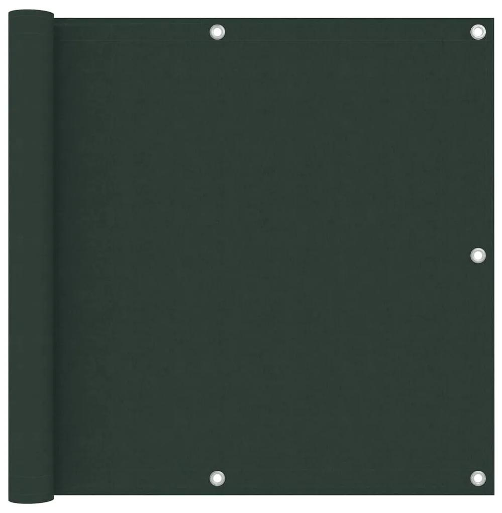 Tela de varanda 90x300 cm tecido Oxford verde-escuro