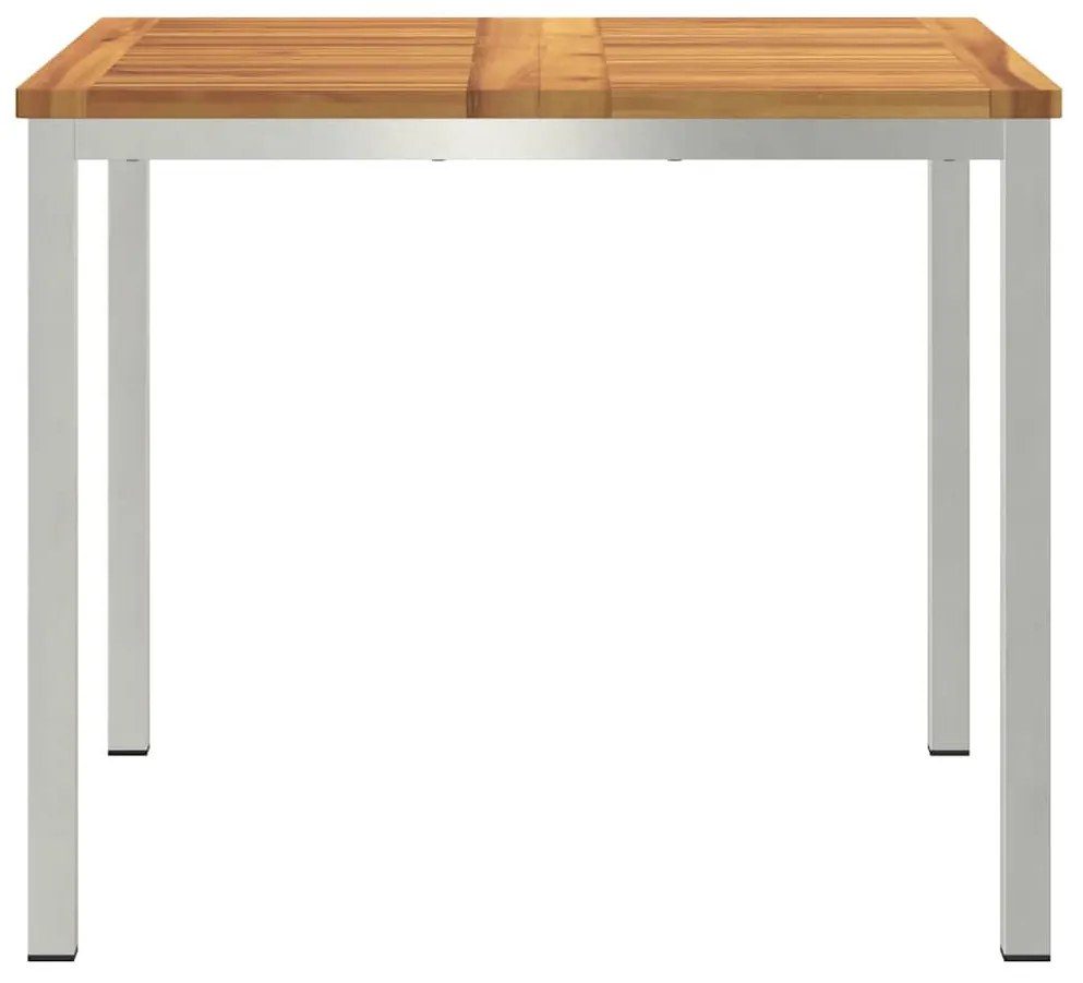 Mesa de Jantar Externa 90x90x74.5 cm Madeira Sólida de Acácia