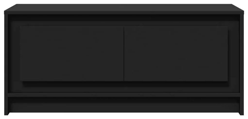 Mesa de centro com luzes LED derivados de madeira preto
