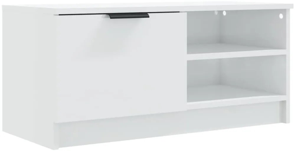 Móveis TV 2pcs 80x35x36,5cm derivados madeira branco brilhante