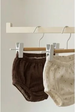Conjunto De 2 Cabides Com Pinça Corin Kids Branco - Sklum