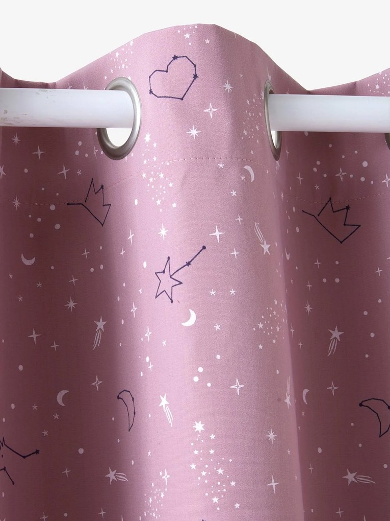 Cortinado opaco, Miss Constelação violeta medio estampado