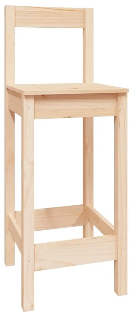 5 pcs conjunto de bar pinho maciço