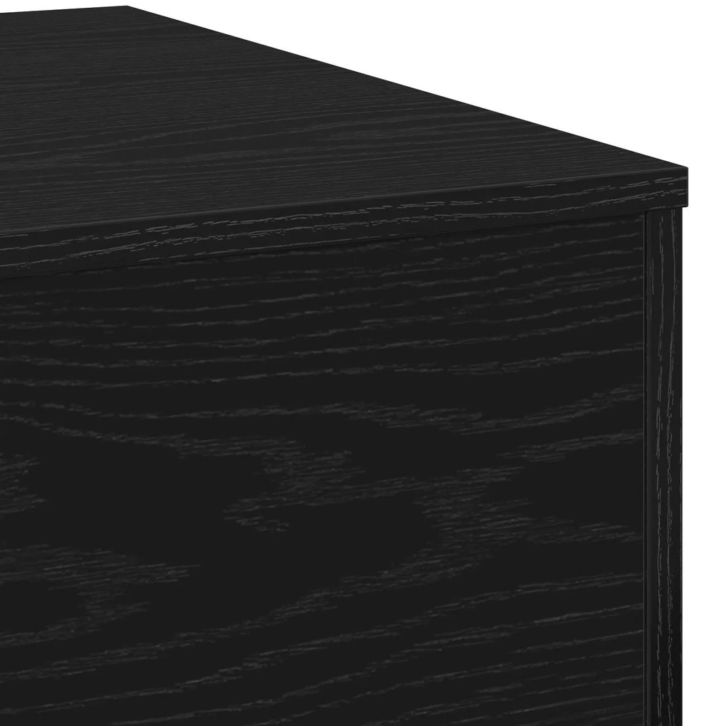 Mesa de Centro vidaXL Preta em Carvalho 55x55x31 cm em Madeira de Enge