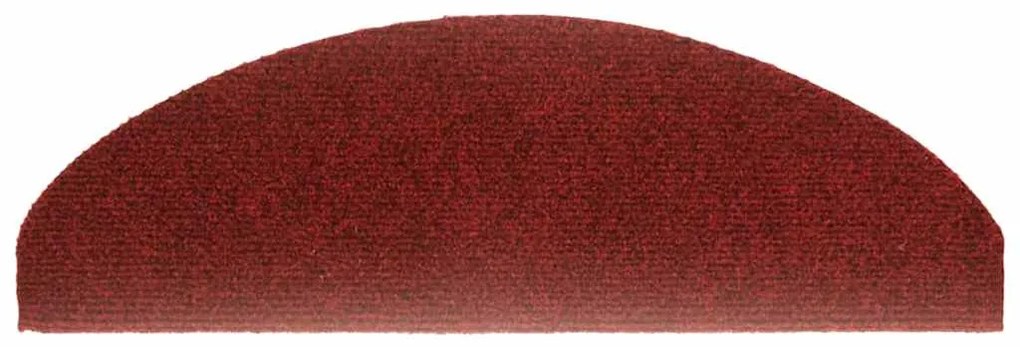Tapetes de escada autoadesivos 5 pcs 65x21x4 cm vermelho