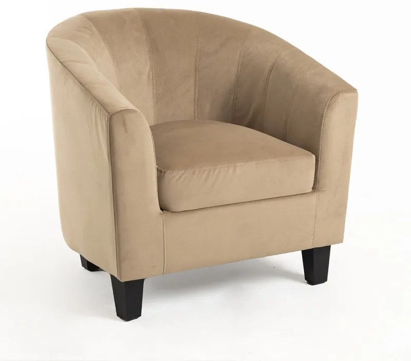 Cadeirão Kanapi Veludo - Taupe