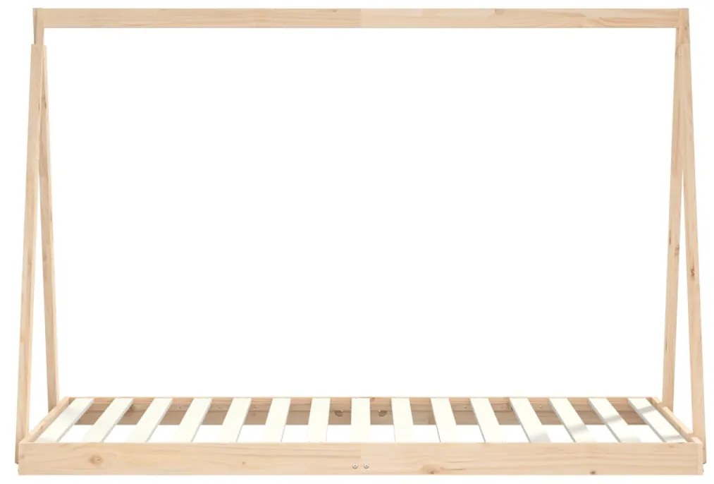 Estrutura de cama infantil 90x190 cm madeira de pinho maciça