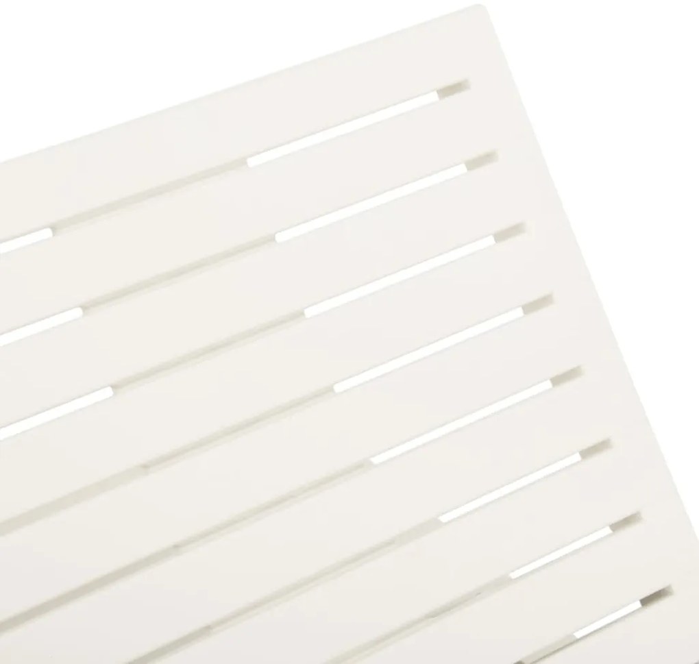 Espreguiçadeira plástico branco