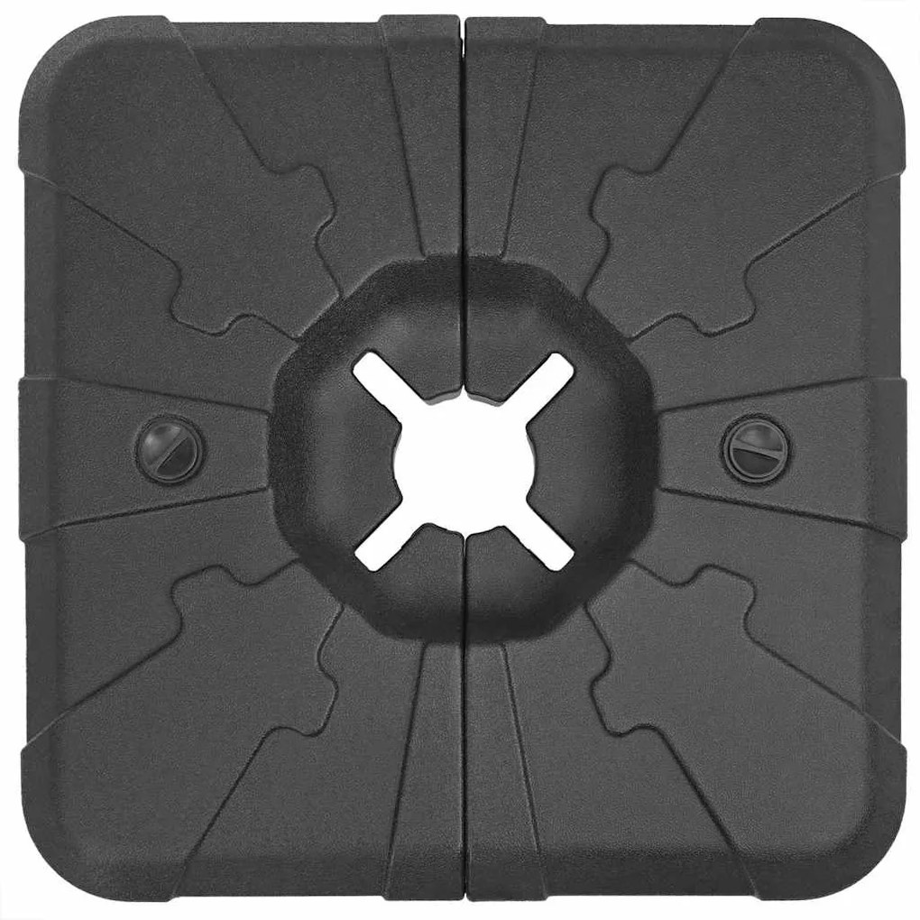 Conjunto de Base de Guarda-chuva de 2 Peças: 110 kg de Areia ou 70 kg