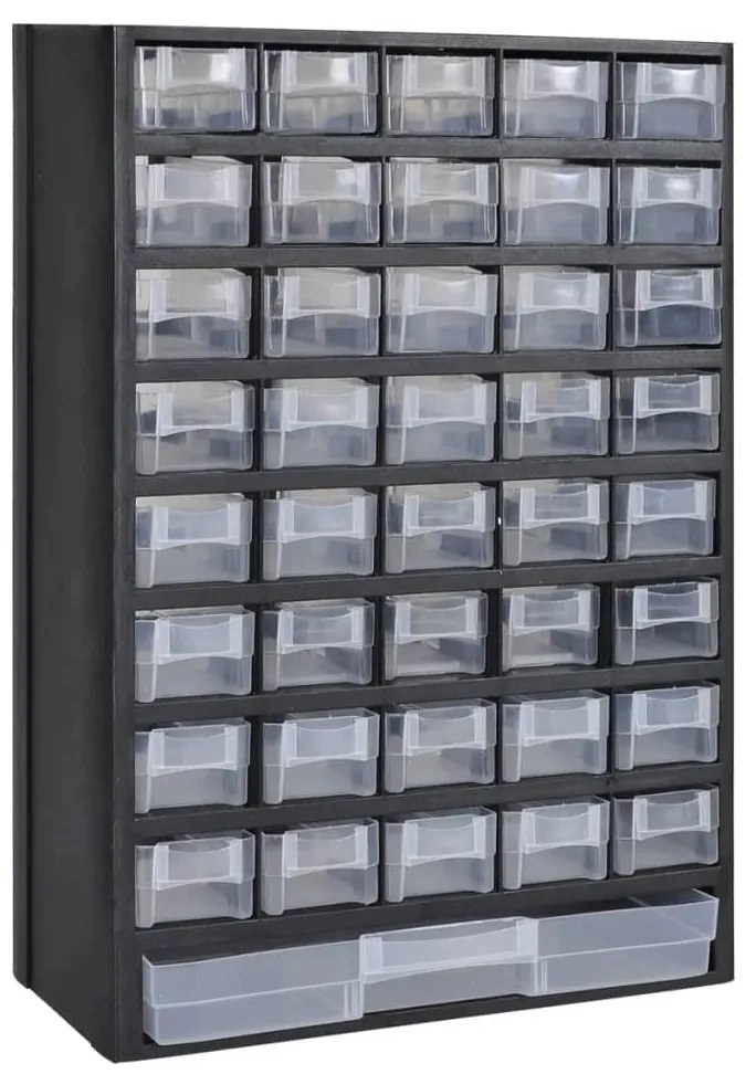 Caixa para arrumação ferramentas c/ 41 gavetas 2 pcs plástico