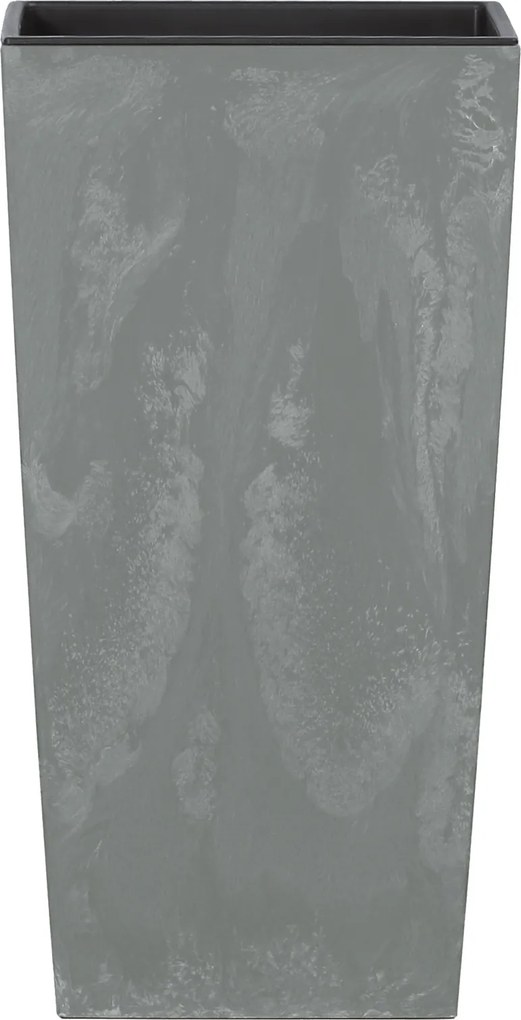 Vaso de flores com aspeto de betão, 91L 40 x 40 x 75 cm cinzento