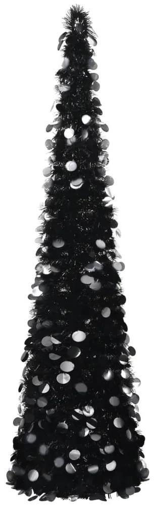 Árvore de Natal pop-up artificial 180 cm PET preto