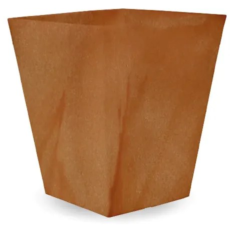 Vaso de flores colorido quadrado Polietileno CASA, JARDIM, RESTAURANTE, BAR CALENDULA 50 RUSTIC (52x52x63 cm) - Terracota