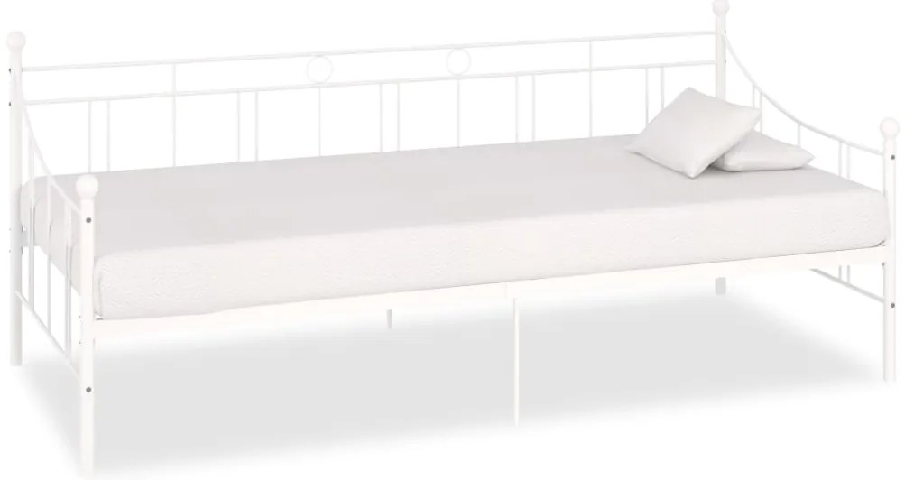 Estrutura sofá-cama 90x200 cm metal branco